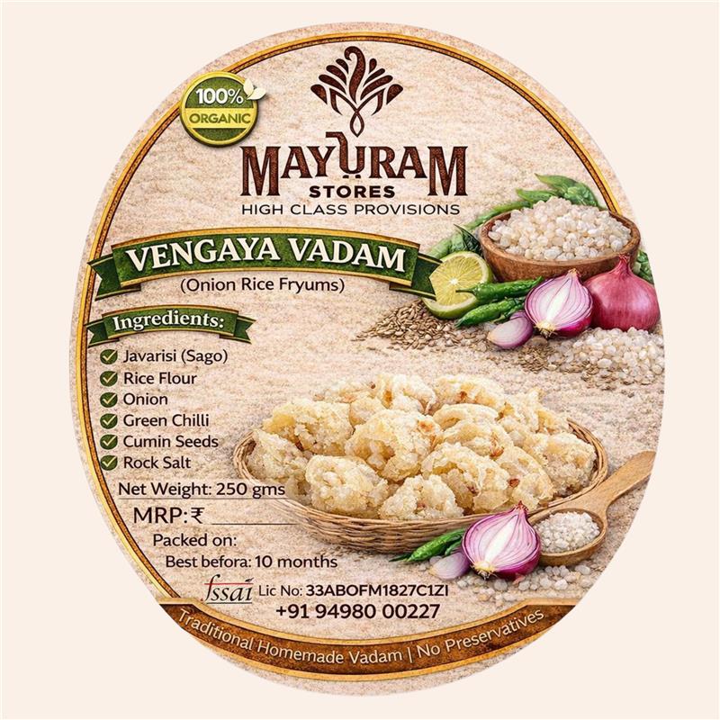 Onion vadam